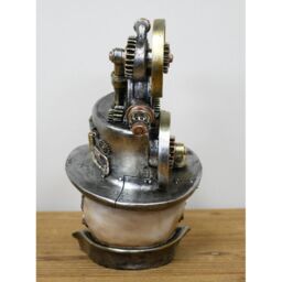 Gifts Direct 2 U Steampunk Skull with Camera Hat Ornament in Bronze - thumbnail 5
