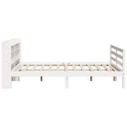 Berkfield Home Bed Frame with Headboard without Mattress White 200x200 cm - thumbnail 5
