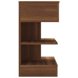 Berkfield Home Bedside Cabinet Brown Oak 40x35x65 cm Engineered Wood - Size: 40 x 35 x 65 cm - thumbnail 4