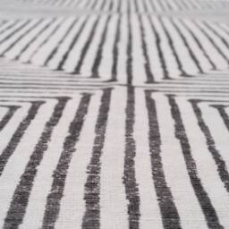 Kukoon Black & White Geometric Abstract Washable Long Hallway Runner Rug - Size: 60 cm x 240 cm - thumbnail 6