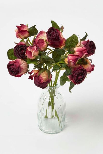 Homescapes Artificial Bouquet of Roses in Red - image 1