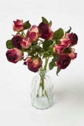 Homescapes Artificial Bouquet of Roses in Red - thumbnail 1