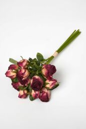 Homescapes Artificial Bouquet of Roses in Red - thumbnail 3