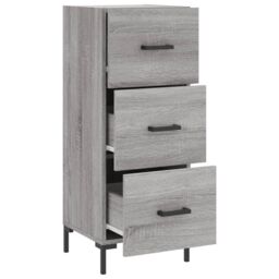 Berkfield Home Sideboard Grey Sonoma 34.5x34x90 cm Engineered Wood - thumbnail 5