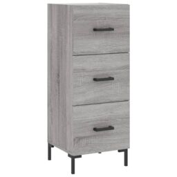 Berkfield Home Sideboard Grey Sonoma 34.5x34x90 cm Engineered Wood - thumbnail 2