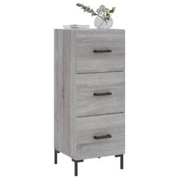 Berkfield Home Sideboard Grey Sonoma 34.5x34x90 cm Engineered Wood - thumbnail 3