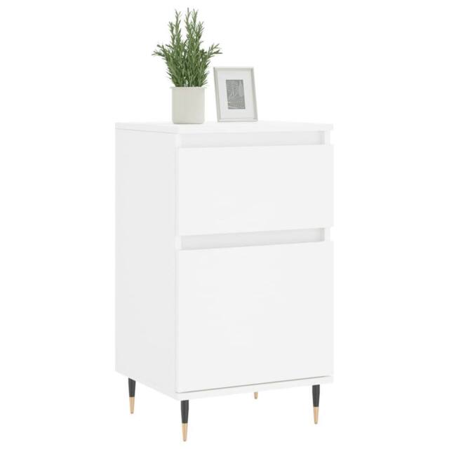 Berkfield Home Sideboards 2 pcs White 40x35x70 cm Engineered Wood - Size: 40 x 35 x 70 cm - image 1