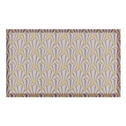 Artsy Mats Art Deco Shell Pattern Indoor & Outdoor Doormat - 70x40cm - Size: 40 cm x 70 cm - thumbnail 2