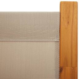 Berkfield Home 4-Panel Room Divider Taupe 280x180 cm - thumbnail 6