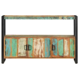 Berkfield Home Sideboard 120x30x75 cm Solid Reclaimed Wood in Brown - Size: 120 x 30 x 75 cm - thumbnail 2