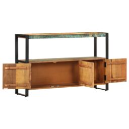 Berkfield Home Sideboard 120x30x75 cm Solid Reclaimed Wood in Brown - Size: 120 x 30 x 75 cm - thumbnail 4