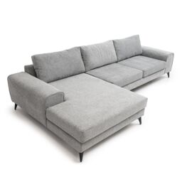 Abakus Direct Venice Corner Left Sofa with Deep Seats & Extra-wide Padded Arms in Grey - thumbnail 7