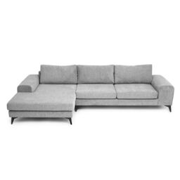 Abakus Direct Venice Corner Left Sofa with Deep Seats & Extra-wide Padded Arms in Grey - thumbnail 6