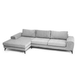 Abakus Direct Venice Corner Left Sofa with Deep Seats & Extra-wide Padded Arms in Grey - thumbnail 5