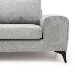 Abakus Direct Venice Corner Left Sofa with Deep Seats & Extra-wide Padded Arms in Grey - thumbnail 9