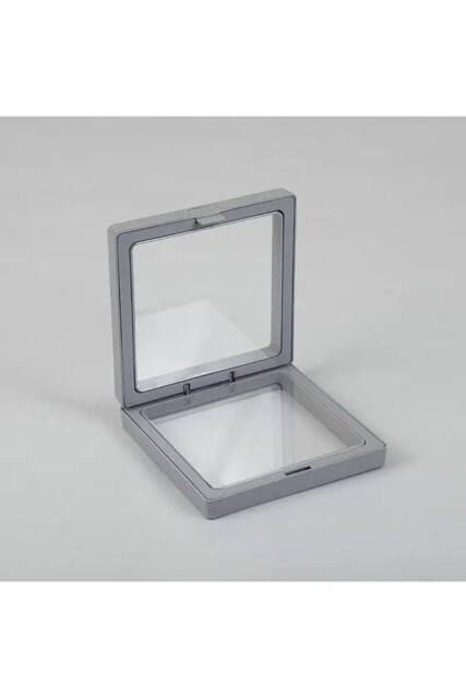 KDMD Med 3D Floating Frame Display 9x9cm - Grey for Jewelry & Collectibles - Size: 9x9 cm - image 1