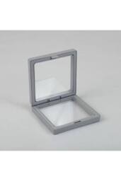 KDMD Med 3D Floating Frame Display 9x9cm - Grey for Jewelry & Collectibles - Size: 9x9 cm - thumbnail 1