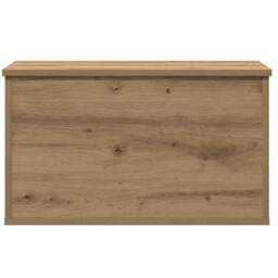 Berkfield Home Storage Box with Lid Artisan Oak 60x35x35 cm Engineered Wood in Brown - Size: 60 x 35 x 35 cm - thumbnail 7