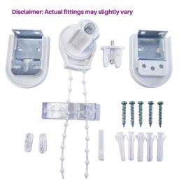 Furnished White Daylight Roller Blinds - Trimmable Window Shade - Size: 220 cm width x 165 cm drop - thumbnail 3