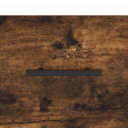 Berkfield Home Modern Bedside Cabinet Smoked Oak 40x40x66 cm Engineered Wood in Brown - Size: 40 x 40 x 66 cm - thumbnail 9
