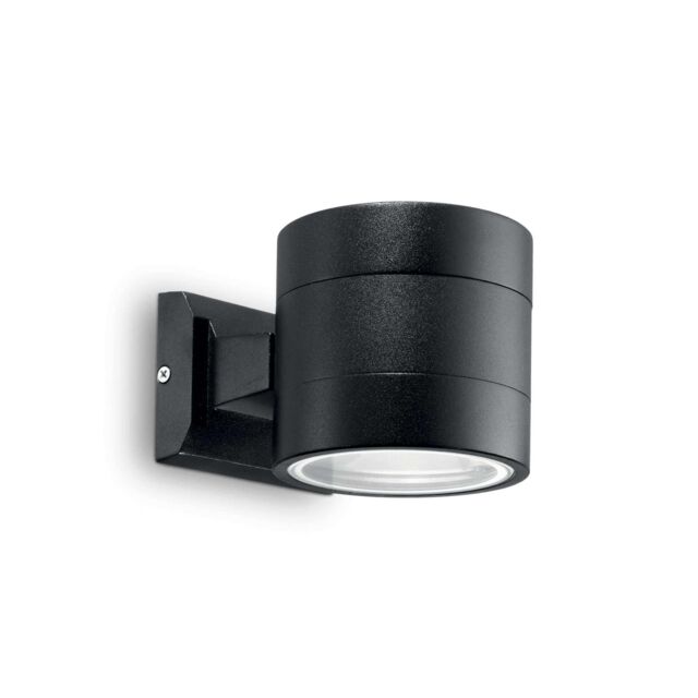 Netlighting Snif Round 1 Light Outdoor Up Down Wall Light Black IP54 G9