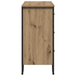 Berkfield Home Chest of Drawers Artisan Oak 91x35.5x74.5 cm Engineered Wood in Brown - thumbnail 7