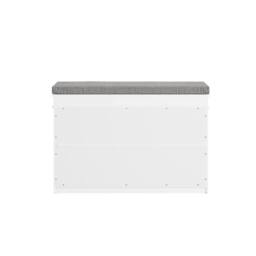 SoBuy Slim Entrance Bench - Lift-Up Seat & Drawer Farmhouse in White - thumbnail 4