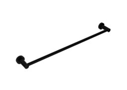 Luxury Living Colorado Bathroom Single Towel Rail in Black - thumbnail 1