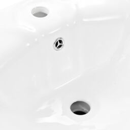 Berkfield Home Freestanding Basin with Pedestal Ceramic White 580x510x200mm - thumbnail 5