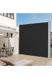 Living and Home 3 x 1.8m Retractable Privacy Shield Awning - UV & Waterproof Wall-Mounted Cover for Patio, Balcony, Grey - thumbnail 5