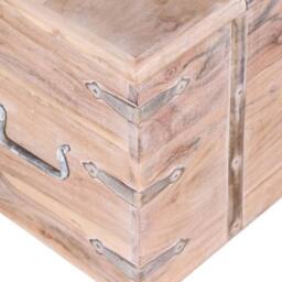 Berkfield Home Two Piece Storage Chest Set Acacia Wood in Brown - thumbnail 6