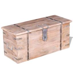 Berkfield Home Two Piece Storage Chest Set Acacia Wood in Brown - thumbnail 3