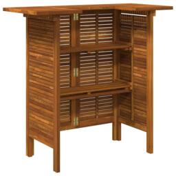 Berkfield Home Durable Bar Table 110x50x105 cm Solid Acacia Wood in Brown - Size: 110 x 50 x 105 cm - thumbnail 6