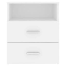 Berkfield Home Modern Bed Cabinets 2 pcs White 50x32x60 cm - Size: 50 x 32 x 60 cm - thumbnail 7