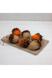 KDMD Acorn Wood Ornament 9cm - thumbnail 1