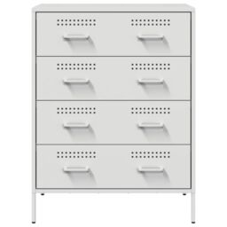 Berkfield Home Sideboard White 68x39x89 cm Steel - Size: 68 x 39 x 89 cm - thumbnail 6
