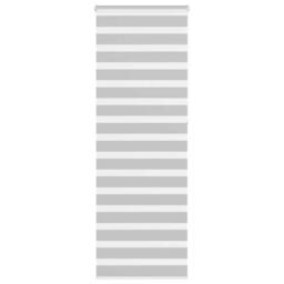 Berkfield Home Elegant Zebra Blind Light Grey 85x230 cm Fabric Width 80.9 cm Pol - thumbnail 2