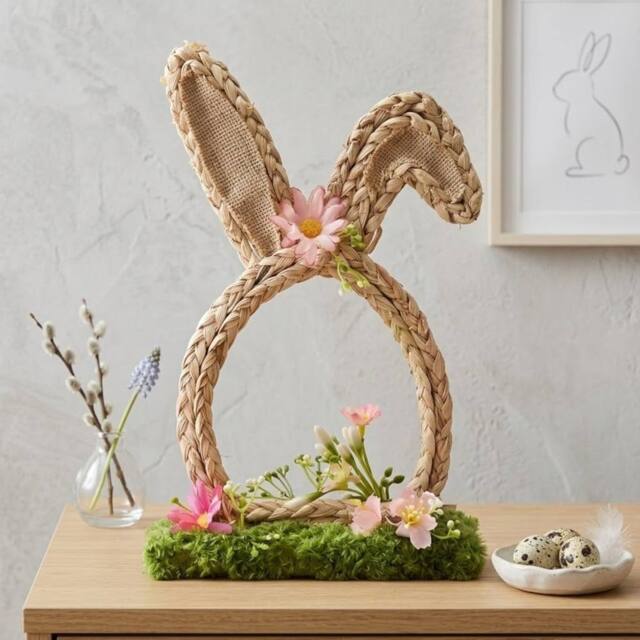 Garden Greatness Woven Bunny Ears Floral Decoration - Size: 1 Pack - image 1
