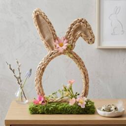 Garden Greatness Woven Bunny Ears Floral Decoration - Size: 1 Pack - thumbnail 1