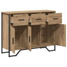 Berkfield Home Sideboard Artisan Oak 97x32.5x74.5 cm Engineered Wood in Brown - thumbnail 5
