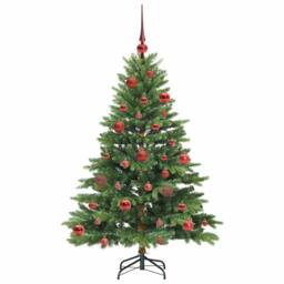 Berkfield Home Beautiful Artificial Christmas Tree with 150 LEDs Green 150 cm PE - thumbnail 4
