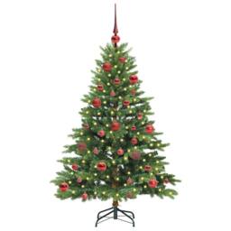 Berkfield Home Beautiful Artificial Christmas Tree with 150 LEDs Green 150 cm PE - thumbnail 1