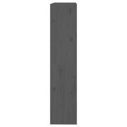 Berkfield Home Book Cabinet/Room Divider Grey 80x30x135.5 cm Solid Wood Pine - thumbnail 6