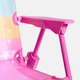 OHS Kids Unicorn Camping Chair Parasol Set Picnic Outdoor Folding Seat in Pink - thumbnail 8