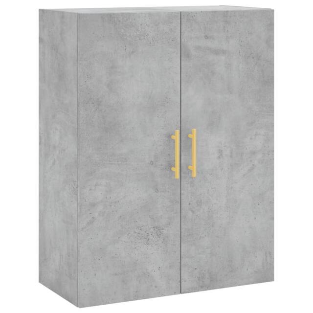 Berkfield Home Wall Mounted Cabinet Concrete Grey 69.5x34x90 cm - image 1