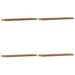 Berkfield Home Wall Shelves 4 pcs Artisan Oak 40x10x1.5 cm Engineered Wood in Brown - thumbnail 2