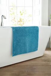 Lobster Creek Kaleidoscope Noodle 50x80cm Bath Mat - Soft & Absorbent Quick Drying Bathroom Rug - Deyongs 1846 in Turquoise - thumbnail 1