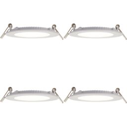 Loops 4 PACK Ultra Slim Recessed Ceiling Downlight - 6W Cool White LED - IP44 Rated - thumbnail 1