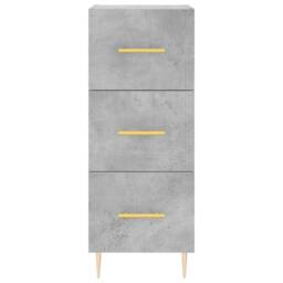 Berkfield Home Highboard Concrete Grey 34.5x34x180 cm Engineered Wood - thumbnail 6