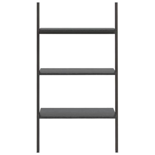 Berkfield Home Practical 3-Tier Leaning Shelf Black 64x34x116 cm - Size: 64 x 34 x 116 cm - image 1